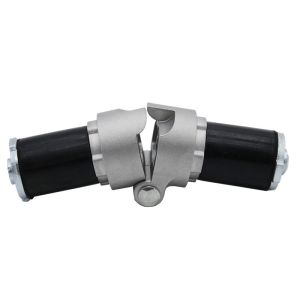 DYE28-07 OD 28mm Lean Pipe Connector Double Tube Movable Joint Hinge Joint For