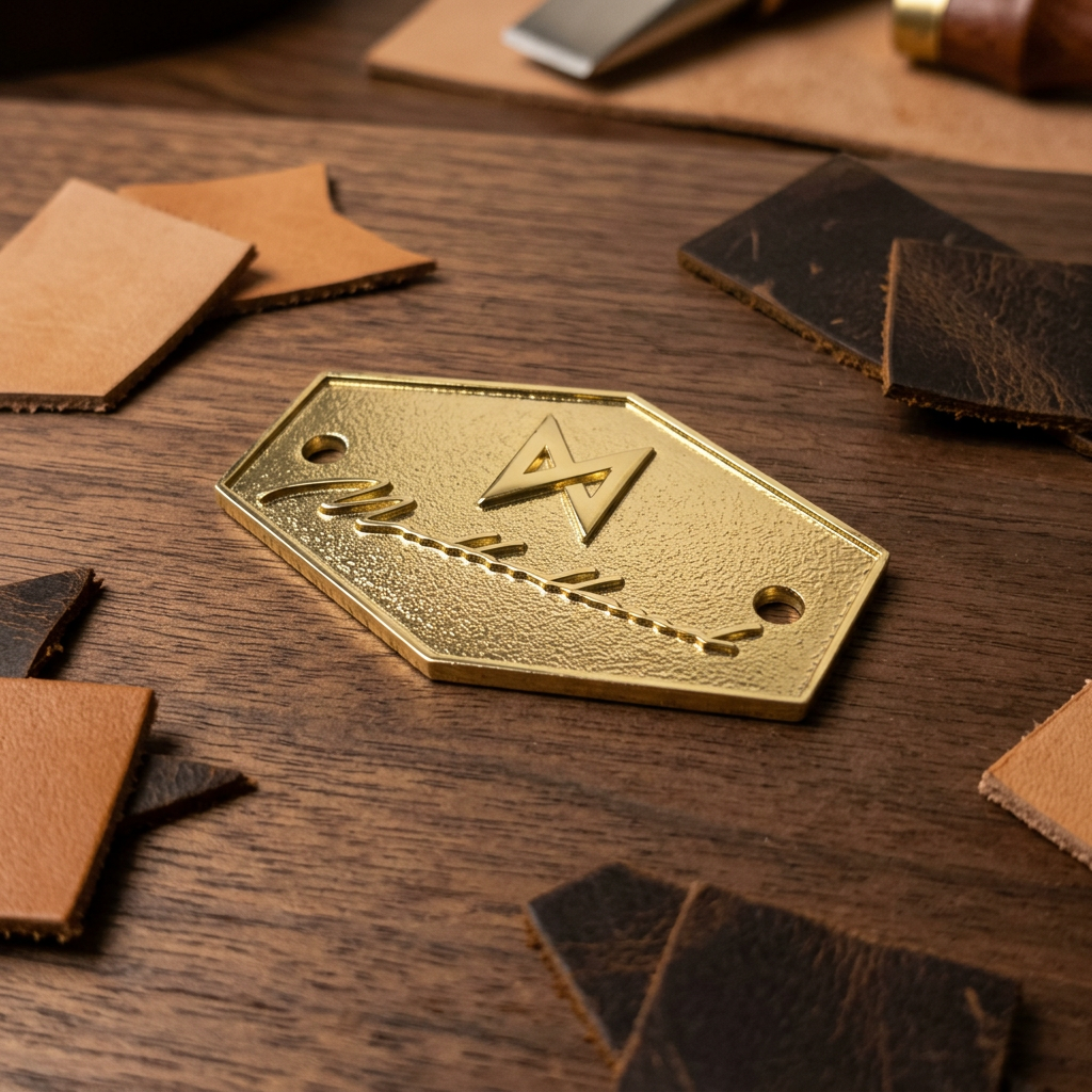 Customized Metallic Zinc Alloy With Luxurious Golden Embossed Texture
