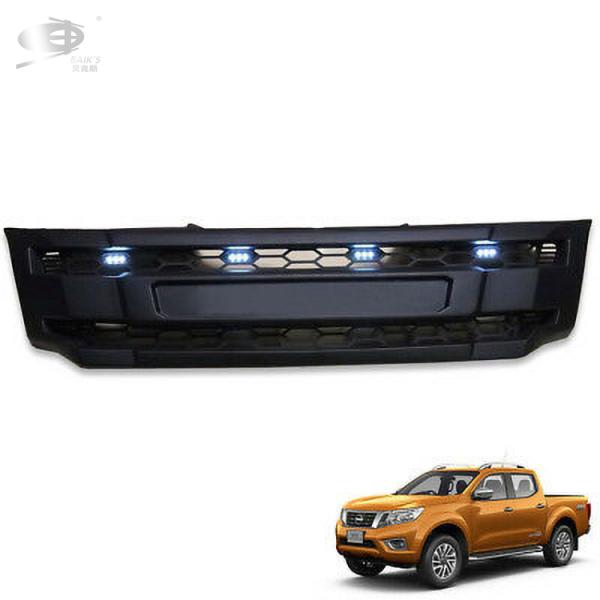 Auto Parts Exterior Body Kits 5cm LED Style Black Chrome Front Grille With LED