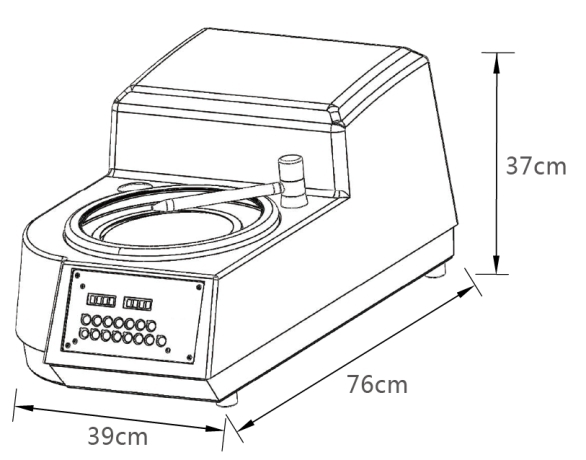 Single Wheel Grinder Polisher 550W For Metallographic Specimen GP-1B
