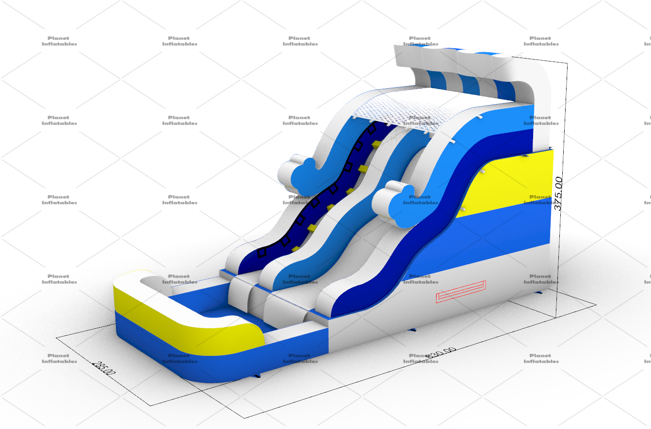 Home Party Event Use Large Water Play Structure Inflatable Slip and Water Slide with Pool