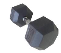 2.5kg - pesos do exercício do Gym 50kgs, pesos de borracha do hexágono da cor preta