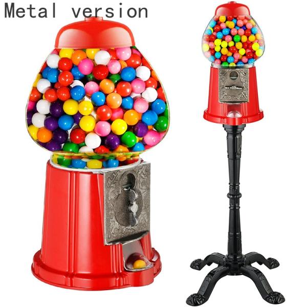 Function Candy vending machine Metal Gumball Machine Kids plastic candymashine two models