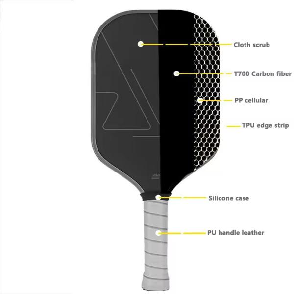 Persius shape surface rough T700 carbon fiber Pickleball paddle
