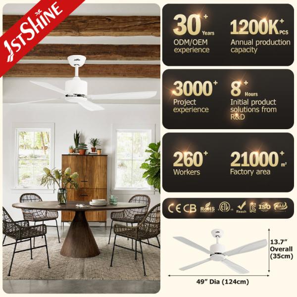 Fator de refrigeração de ar branco Ventilador de teto industrial 5 Velocidade