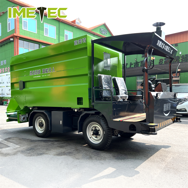 Intelligent Unmanned Robotic Feeding Systems Vehicle Livestock Farm Machinery