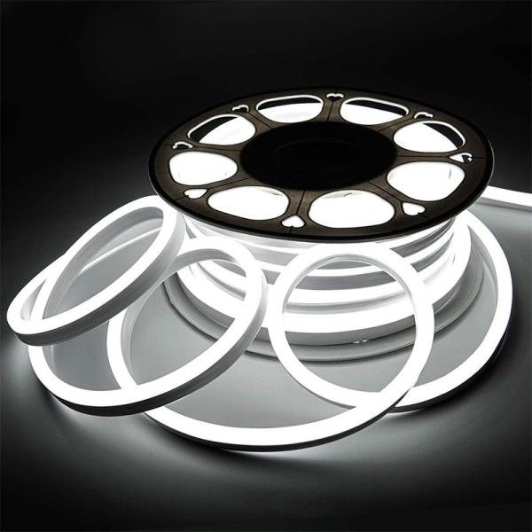 4100K Cool White LED Neon Flex 24V DC Wireless 8x16mm 120LEDs/m IP65 Waterproof Ideal