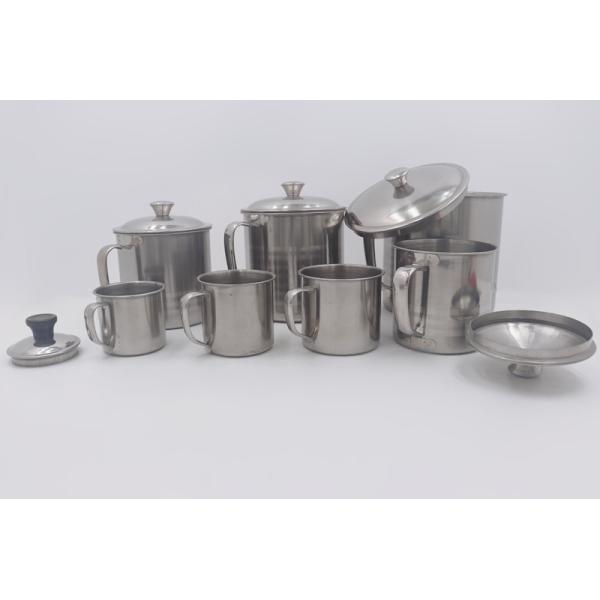 Kindergarten Children 13cm Stainless Steel Drinking Cup With Cover