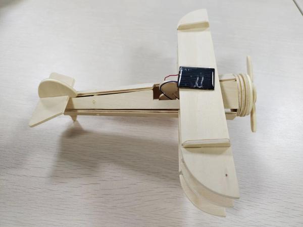 Natural Wood Airplane Kids Toys Solar Educational Toys Juguetes