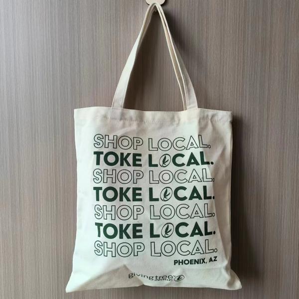 Custom Printed Logo Gifts Durable Cotton Canvas Shopping Tote Bag with Customized Color