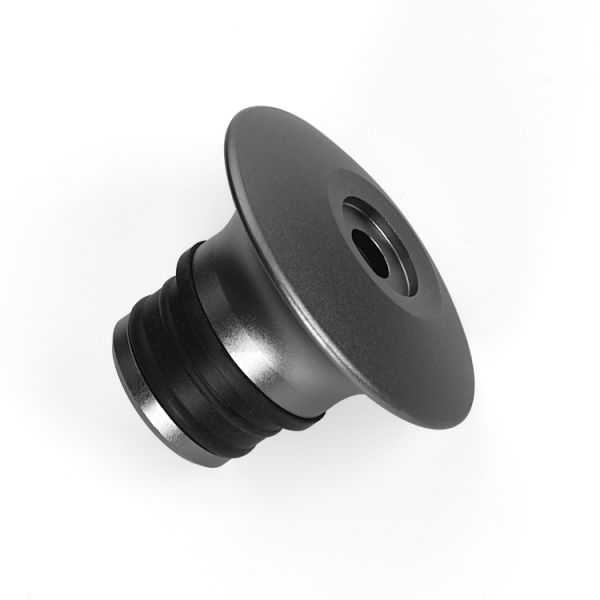 Custom CNC Machined 6061 Aluminum Alloy Massage Gun Head, Sandblasted Anodized Gray Massage Tip for Massage Chair & Fascia Gun