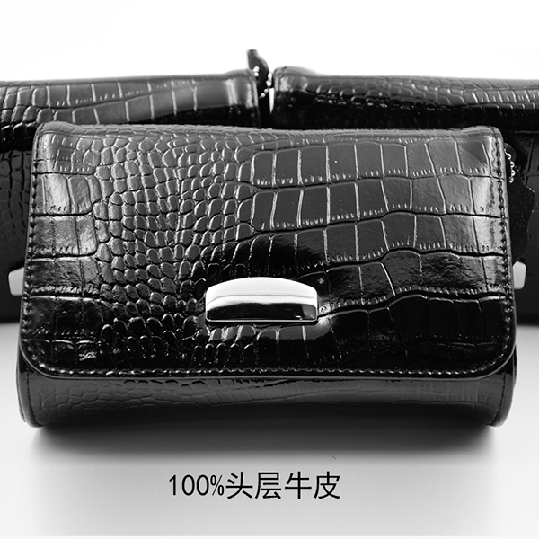 Аксессуары пояса сумки талии ювелирных изделий кожаные водоустойчивые для цвета женщин черного