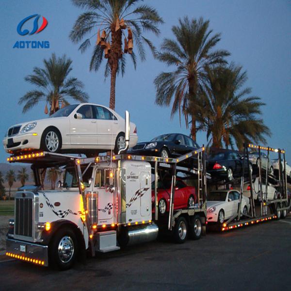 Hydraulic Decks Cars Carrier Semi Trailer Vehicle Transporter Truck Trailers