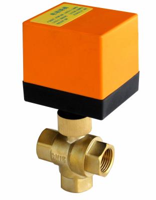 230VAC Electronic Water Flow Control Valve / 1.6Mpa Three Way Motorised Valve