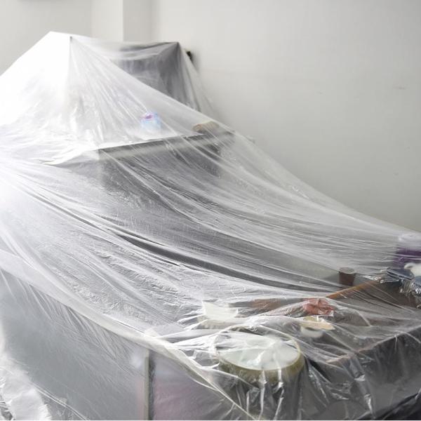 Водонепроницаемая крышка для одежды Прозрачные пластиковые покрытия для защиты мебели