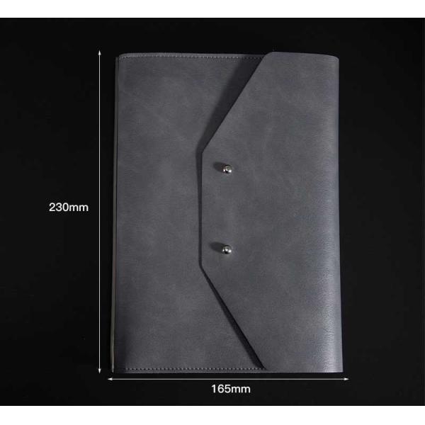 Folding Reusable Notepad With Power Bank , Multiscene Phone Charging Notebook