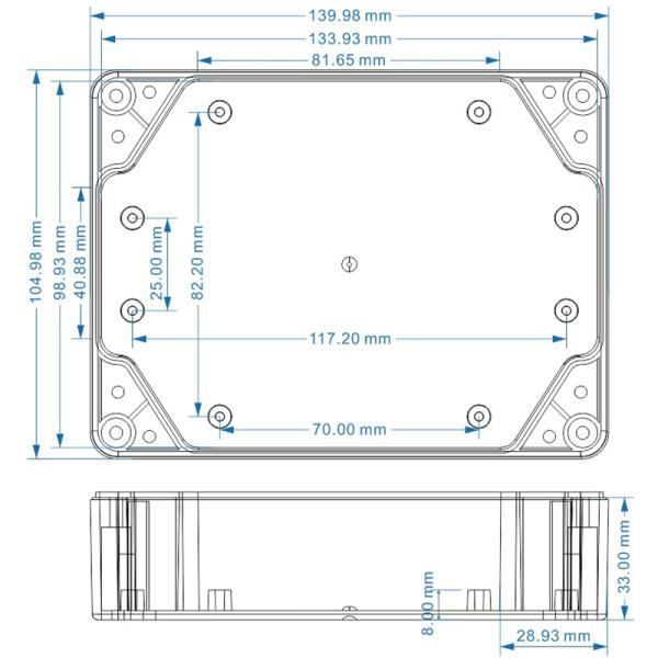 140x105x45mm electric industrial plastic enclosures suppliers in China
