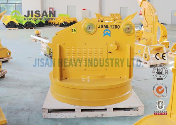 1600kg 3600lb 1,2m 47pol Eletroímã de levantamento hidráulico redondo para sucata de metal de guindaste