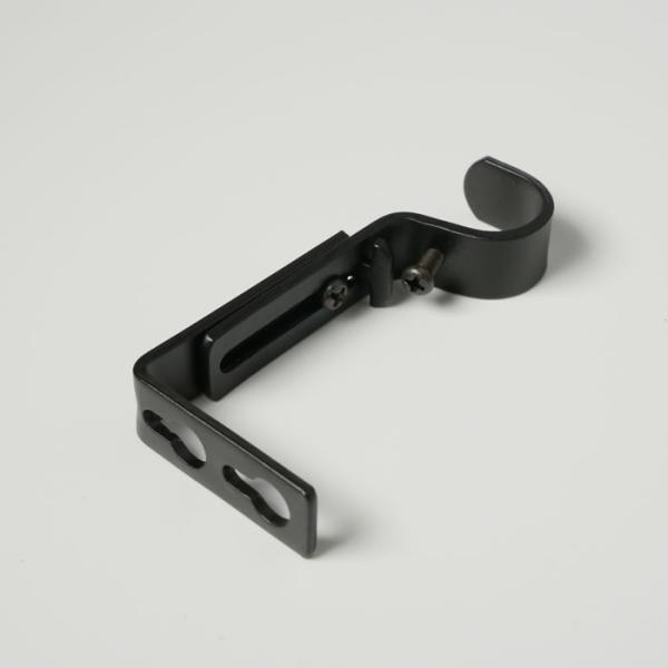 2m Black Nickel Adjustable Bay Window Curtain Rods