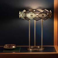 Arte de hierro nórdico creativo simple luz de mesa decoración de dormitorio lámpara de mesa