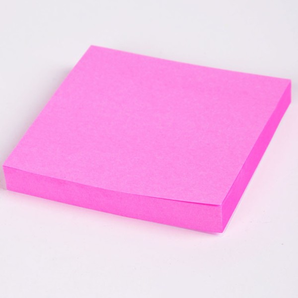 quality custom office square shape 3x3 inch pink message note sticky notes for office and school