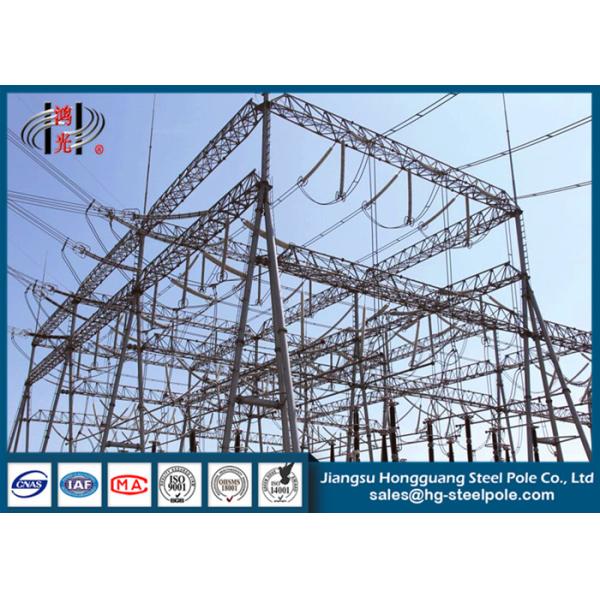 750KV Electric Substation Steel Structures 16m Once Forming Without Joint