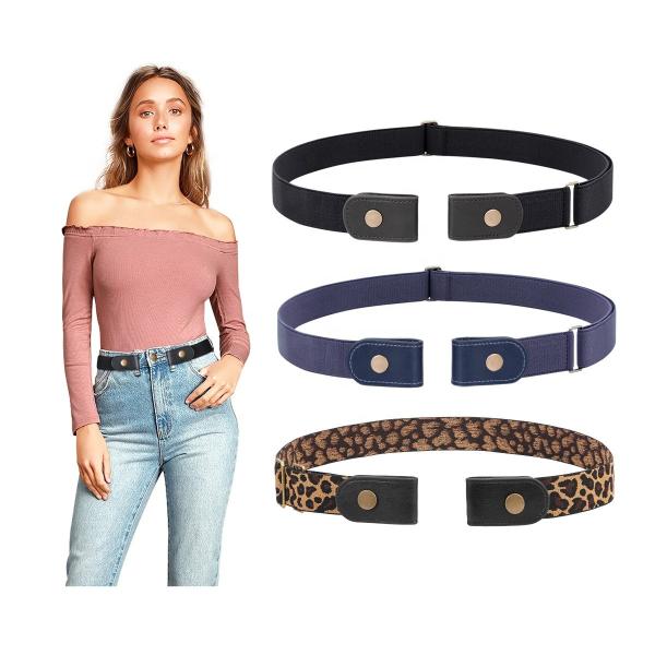 Резинка женщин простирания подпоясывает 46cm никакая пряжка пояса o пряжки