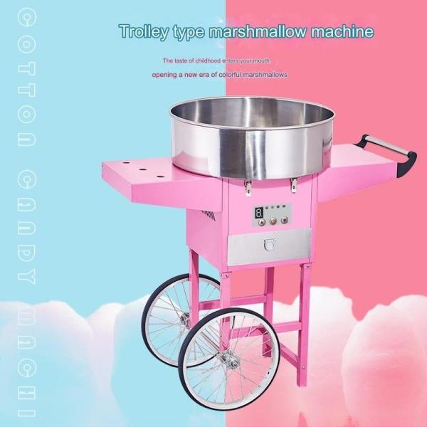 Easy-to- 220V Cotton Candy Machine with Adjustable Gas Wire Speed and 19 KG Capacity