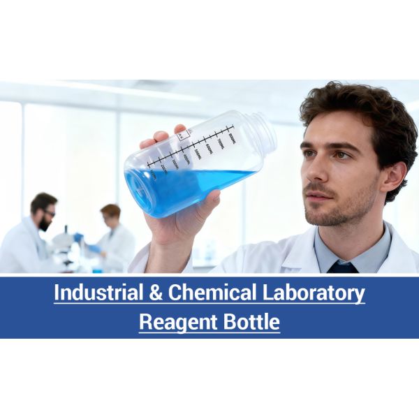 New Design Food Grade PP Clear Plastic Bottle With Scale Line Wide Neck Liquid Container for Chemical