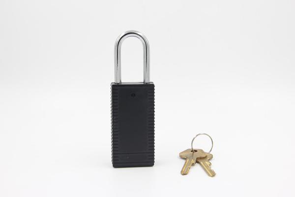 Plastic Brass Key Safety Lockout Padlocks Stainless Steel Shackle Color Customized