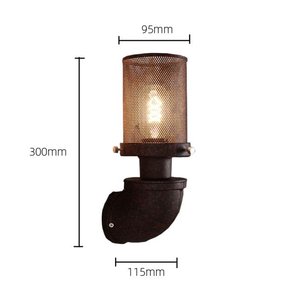 Water iron pipe Loft retro vintage Industrial wall light (WH-VR-44）