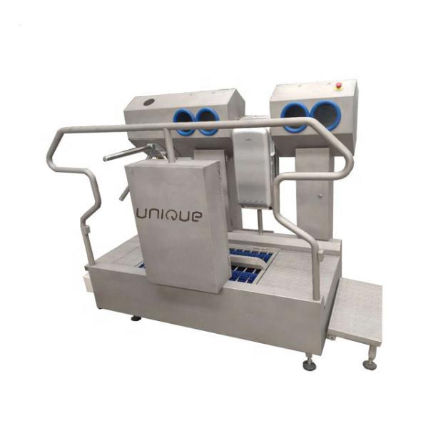Máquina de desinfecção de botas de aço inoxidável 304 Estação de limpeza automática de higiene