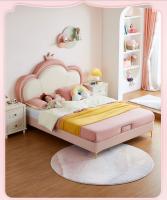 Mobília moderna simples do quarto da flor/nuvem do vento da criança de 1,2 M Girl Princess Bed