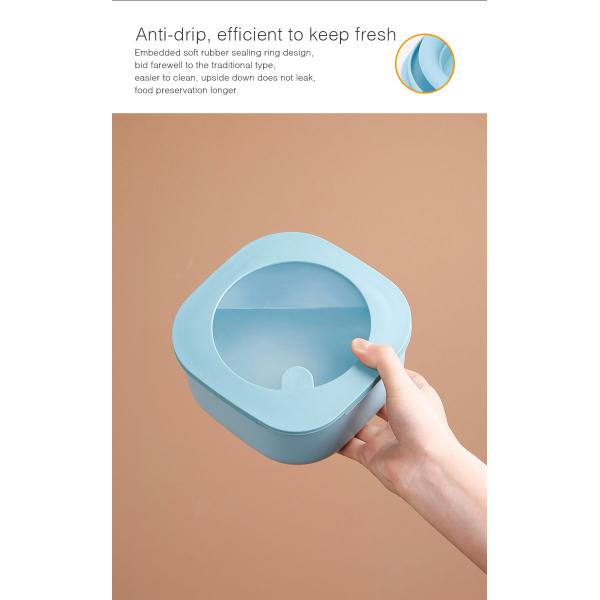 1L 2L 3L Microwave Plastic Food Container Plastic Kitchen Organizer