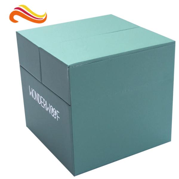 Special Emerald Pop Up Custom Gift Boxes Silver Logo Foiled Promotion Gift Package