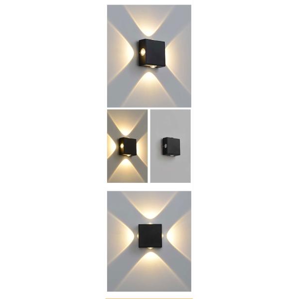 Stairs aisle corridor wall light modern LED balcony four sides wall lamp bathroom KTV outdoor wall lighting