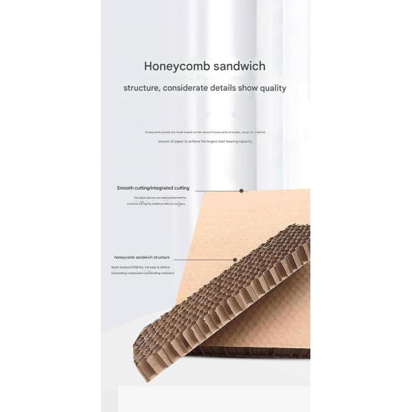 Contemporary Sustainable Honeycomb Cardboard White Cardboard Solution