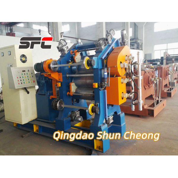 Factory Direct Supply Four Roller Calender with Chilled Cast Iron Rollers, Adjustable Roll Spacing, and Temperature Control