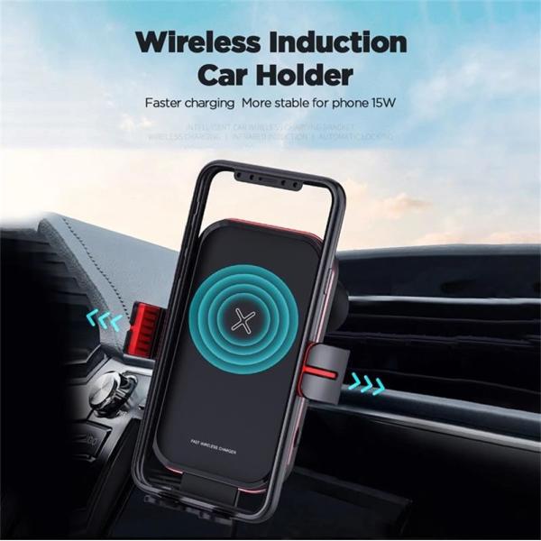 Wireless Charger Car Phone Bracket Fast Charging Wireless Charger Car Mount Mobile Phone Holder Stand