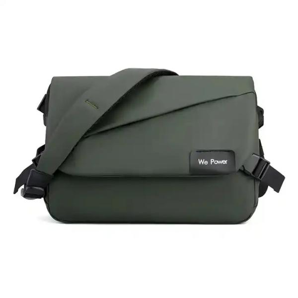 Mens Black Laptop Shoulder Messenger Bag Large Washable Sling Cross Shoulder Side Bag