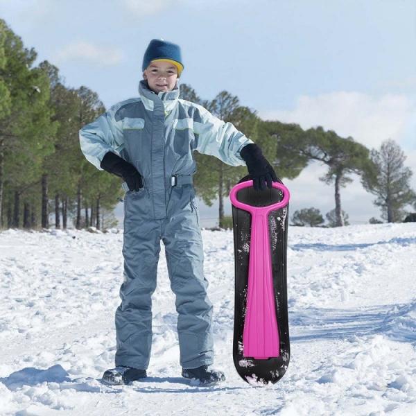 10'' Board Width Kids Plastic Folding Snow Scooter Kick-Scooter Sledge for Children