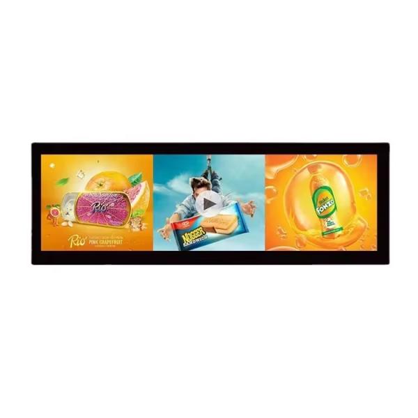 Stretched 37 LCD Daylight Readable Monitor LCD UHD 4k Screen Signage For Advertising