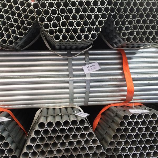 4 Inch Schedule 40 Galvanized Steel Pipe , Scaffolding Steel Tube ASTM A53
