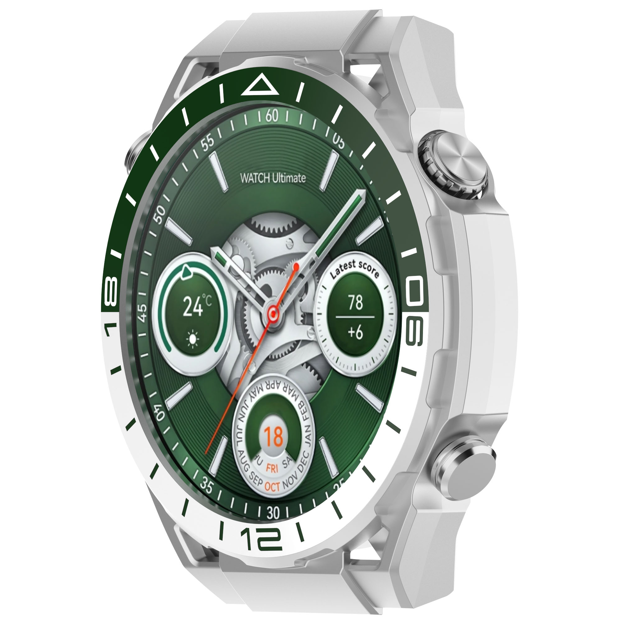 Eraysun for Watch GT4 46MM Tempered Glass Screen PC Protective Case with Scratch Resistant Bumper Cover-Fashion/Luxury Style