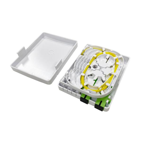 Стена 2 ABS коробки прекращения оптического волокна SC LC портов белых крытая установленная с кассетой