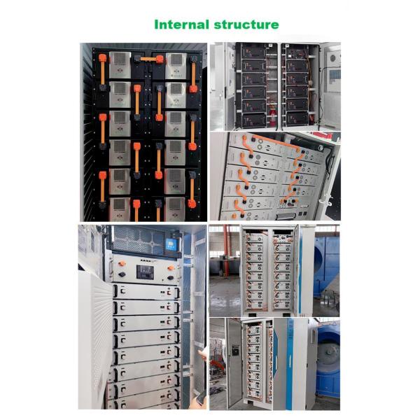 Armoire de stockage d'énergie commerciale et industrielle 50-200 kWh refroidie par liquide