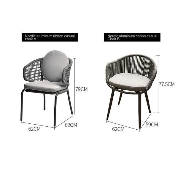 Outdoor Furniture Luxury PE Woven Wicker Chairs And Table Set For Garden Patio Dining