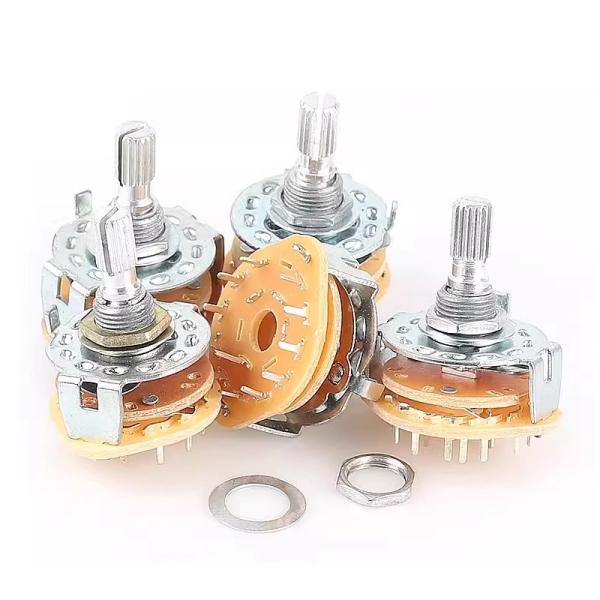 2pcs RS25 commutateur de sélection rotatif 1 pôle 11 position 500V AC 1 MIN