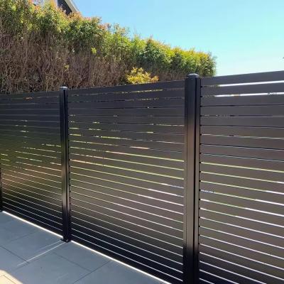 Low Maintenance Decorative Metal Fence Panels Easy Surface Mount Installation