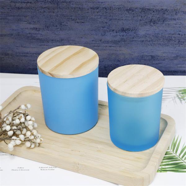 Luxury Empty Glass Candle Jars With Lid For Gifts Capacities Ranging 200ml